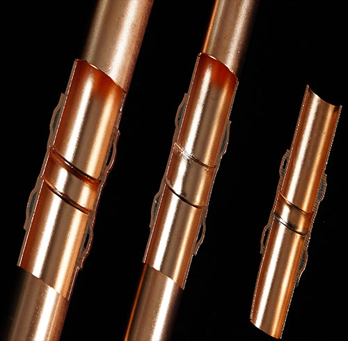 How does copper water pipe resist corrosion?